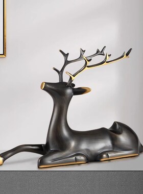 广森亿全铜鹿红酒架摆件s轻奢高档客厅置物架家用创意斜放酒柜装