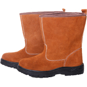 高帮劳保靴子男真皮钢包s头防砸防刺穿电焊工油田鞋 透气 靴春夏季