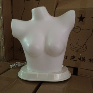 包邮加厚文胸灯模灯发光模特内衣高肩塑料L女模特道具半身内裤模