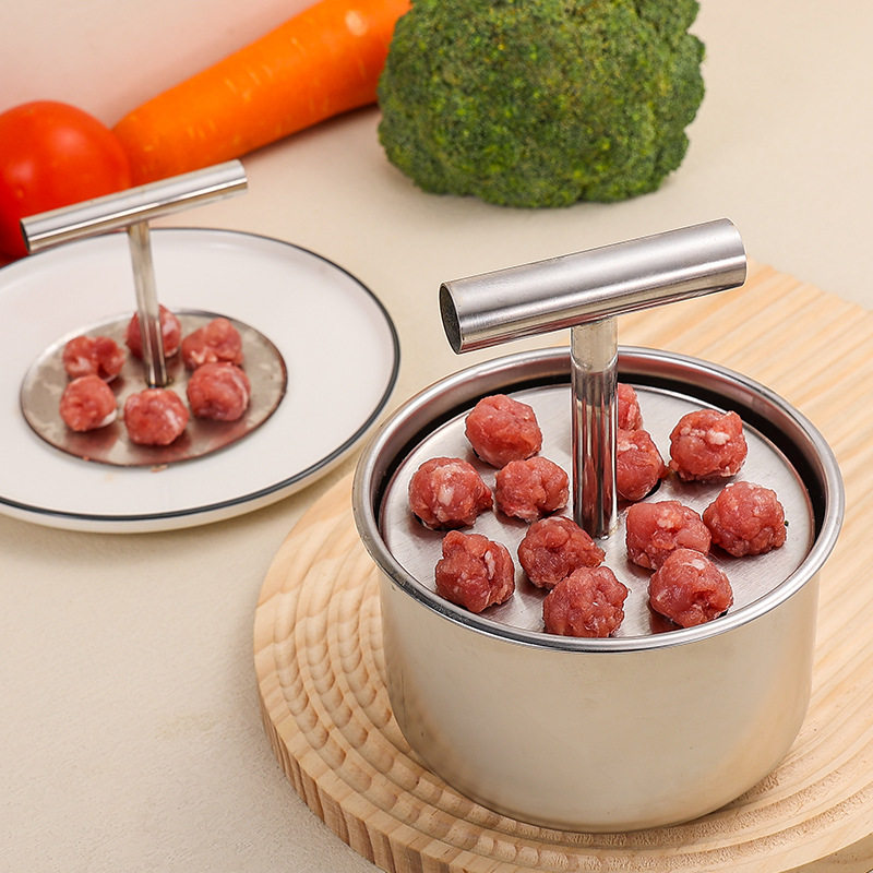 新款家用按压肉丸制作器厨房手动
