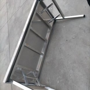 304不锈钢桌子可折叠摆摊v厨房快餐摆宴席烧烤圆桌工厂食堂操作台