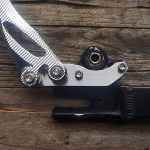 自制304挡泥板支架适用于九号猎户C座dz110p原装平叉装可调挡泥板