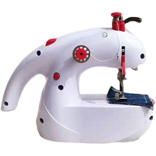 缝纫机家用小型手持全自动双线电动裁缝机吃厚迷你微W型台式 缝衣