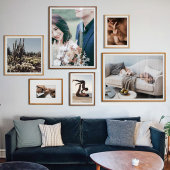 客厅照片墙相框婚纱照挂墙v背景墙组合实木照片餐厅结婚装 饰相片