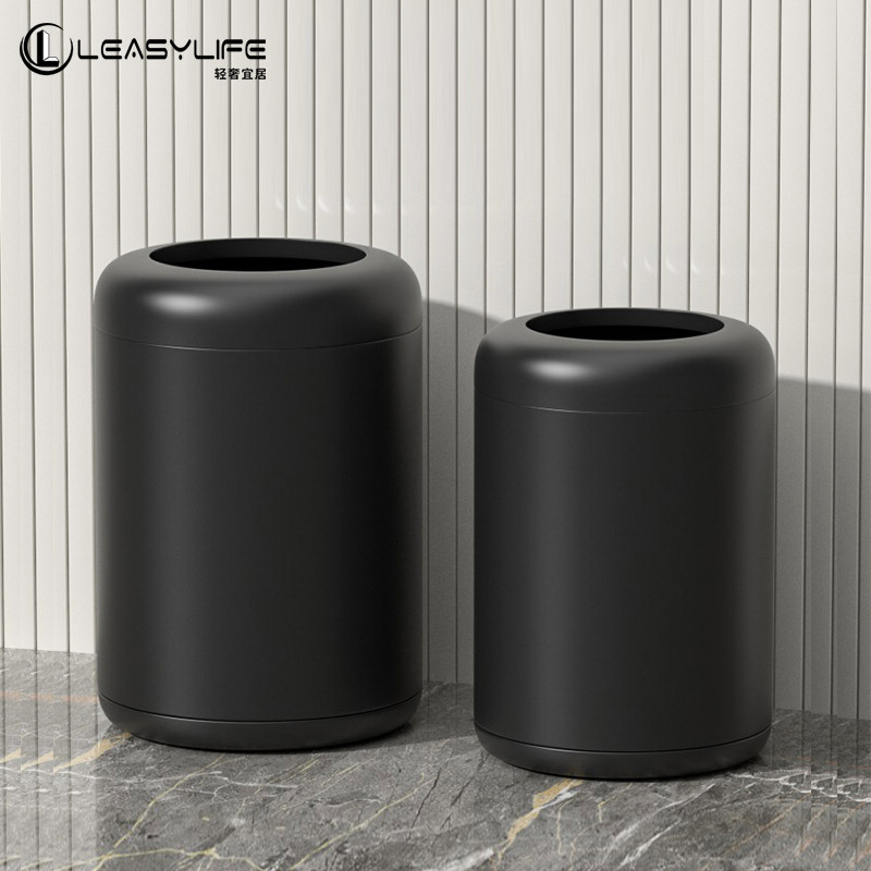 新款中式垃圾桶无盖家用2023双层加厚金属客厅卧室W化妆室厕所小,家庭/个人清洁工具,垃圾桶,淘宝优惠券,粉丝福利购,淘宝优惠卷