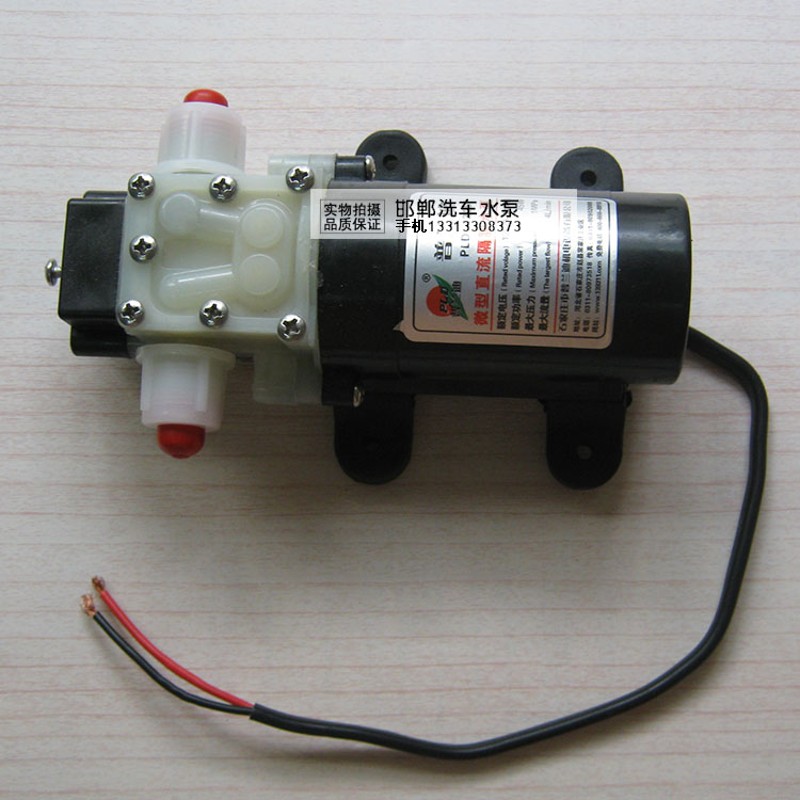 普兰迪直流12V24V25W45W隔膜泵F农用喷雾器洗车机净水泵溢压回流