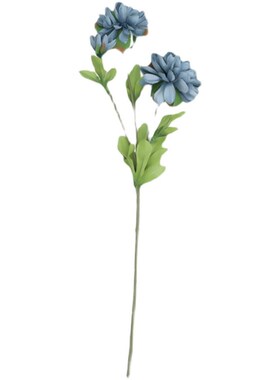 雾蓝色仿真花婚庆装饰路引假花洋牡丹婚礼玫瑰花地排花Y插花艺花