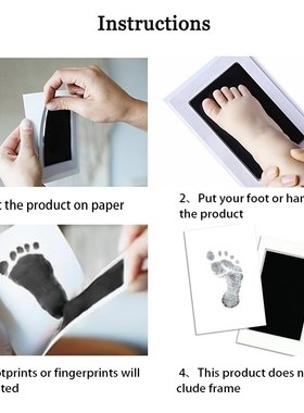 nkless Inkpad Kits - Months Baby Pet Dog Paw Prints Souvenir
