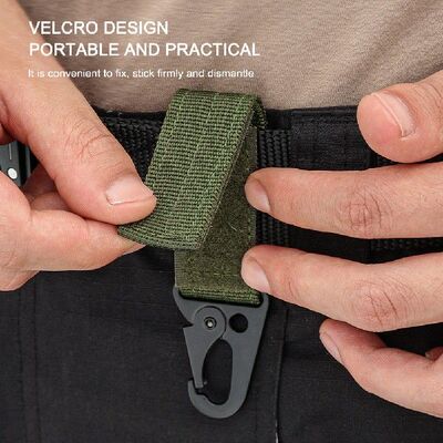 Outdoor Carabiner Keychain Nylon Hanging Webbing Buckle