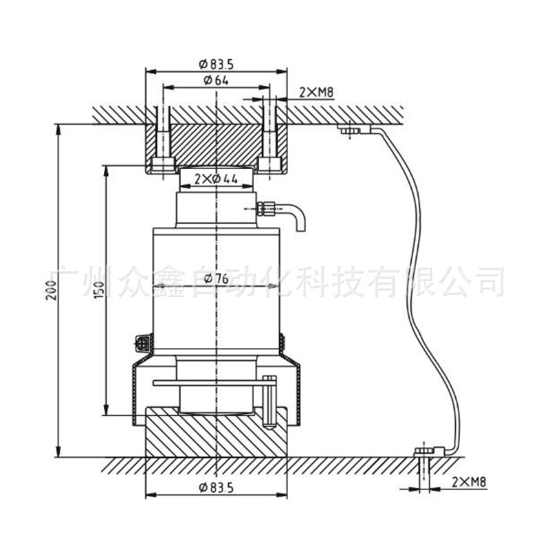 宁波柯力 ZSF-A-40t,ZSF-A-50t柱式称重感测器 适用汽车衡,轨道衡