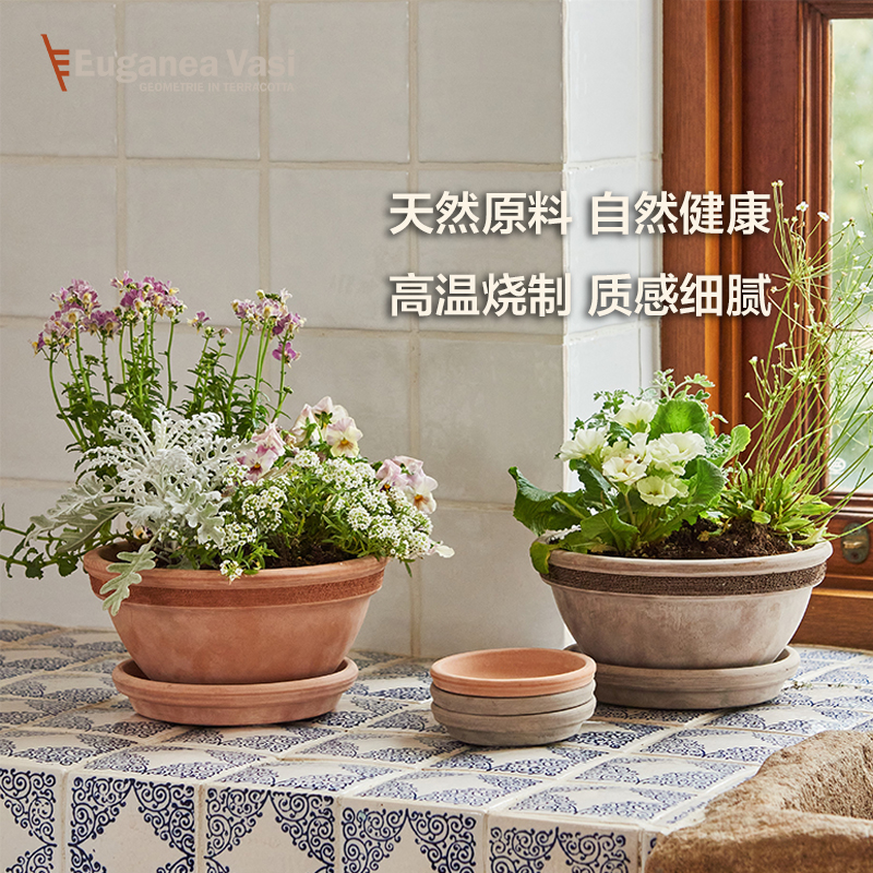 EV陶盆进口意式透气大口径碗形盆