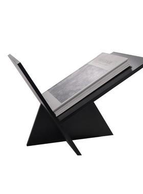 轻奢简约木质杂志架书报架样板间售楼部家居书房酒店客房摆件