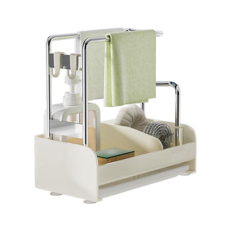 台面抹df-0203架沥水架厨房水洗碗巾海绵擦置物槽布架免打孔收纳