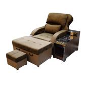 佛山源头厂家足疗沙发舒适柔软可电动调节多功能绒布足浴沙发现货