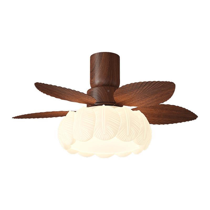 205款中新古扇风吊扇灯护眼静音卧室风扇2灯智能变频客厅餐厅电灯