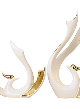 高颜值轻奢摆件玄关客厅酒柜电视机柜办公室装饰品新房子乔迁礼物