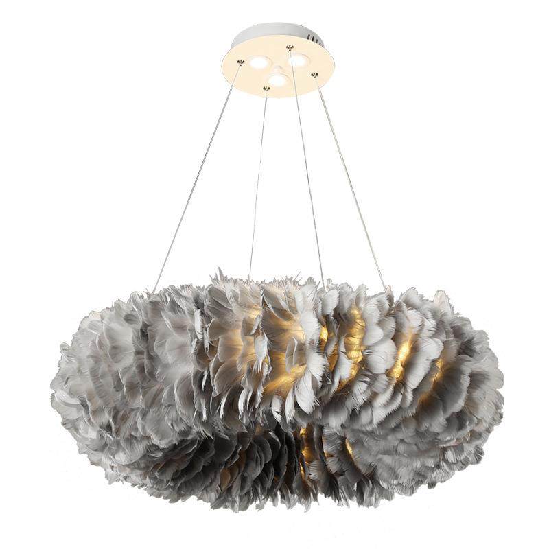 羽毛吊灯北欧卧室温馨儿童房书房服装店网红ins少女浪漫吸顶灯具,家装灯饰光源,智能吊灯,淘宝优惠券,粉丝福利购,淘宝优惠卷