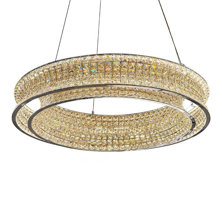 大意式后现代简约轻水晶吊灯客厅餐厅卧室别墅复式设计师吊