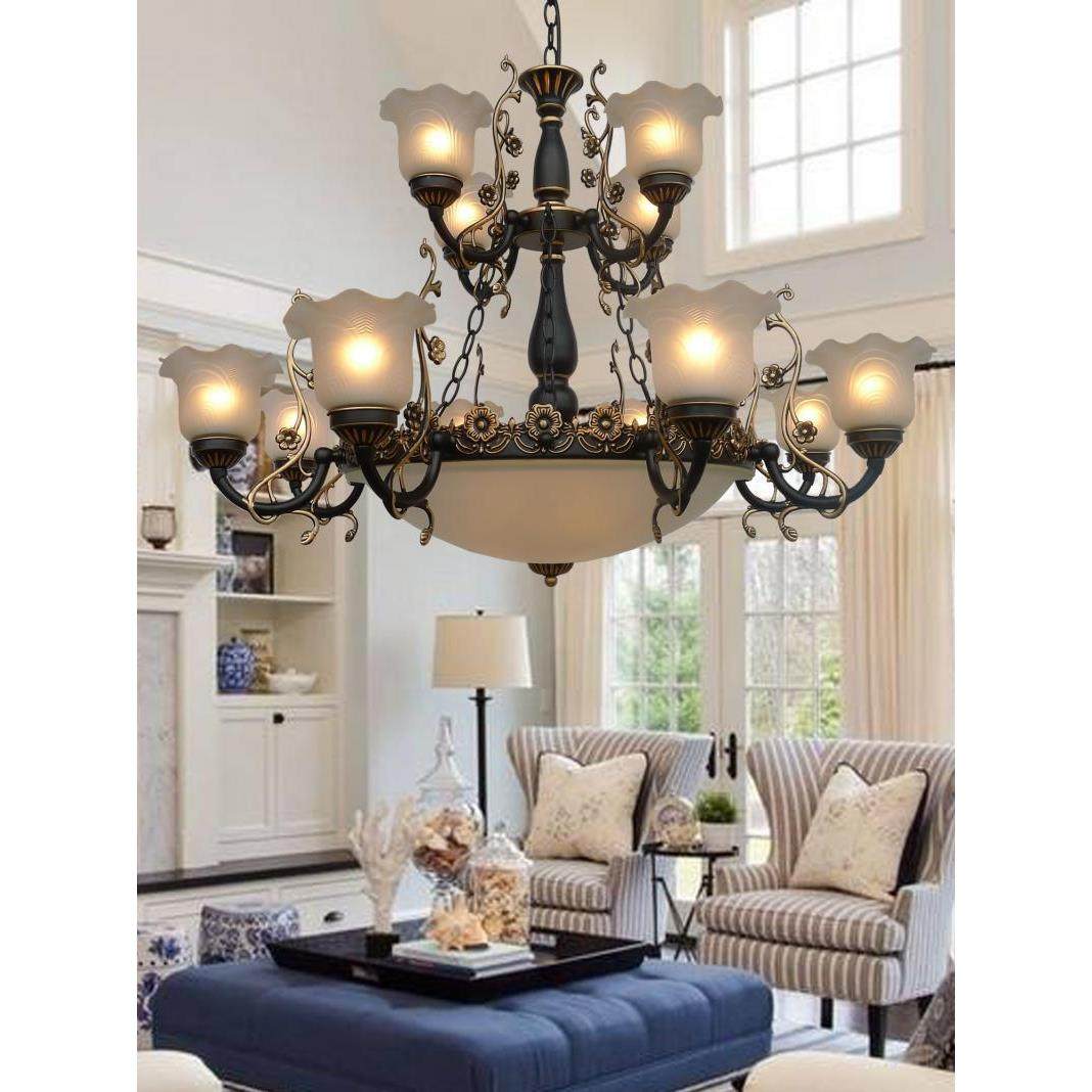 欧式吊灯客厅灯复古创意灯饰美式餐厅卧室灯简约书房门店铁艺灯具,家装灯饰光源,智能吊灯,淘宝优惠券,粉丝福利购,淘宝优惠卷