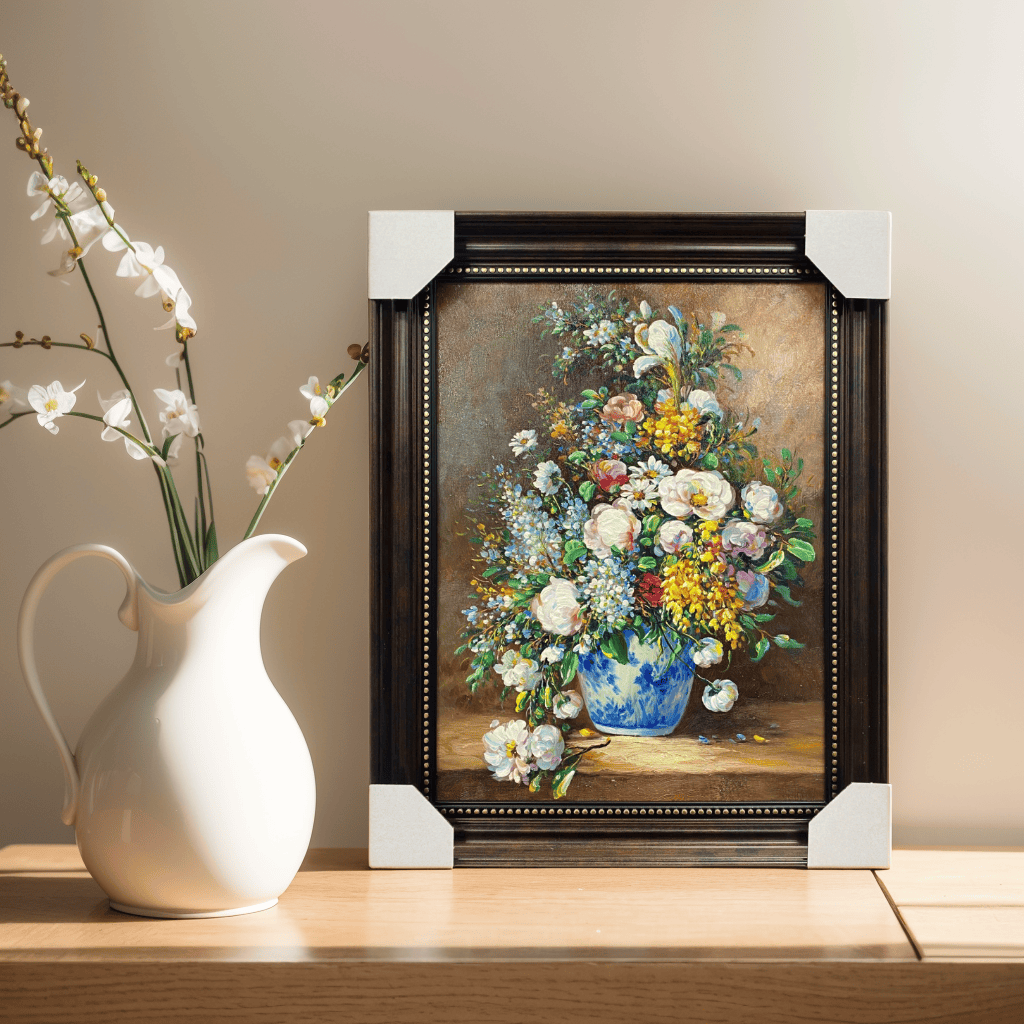 客厅超写实花卉风景挂画大芬村油画壁画手绘玄关新中式装饰画
