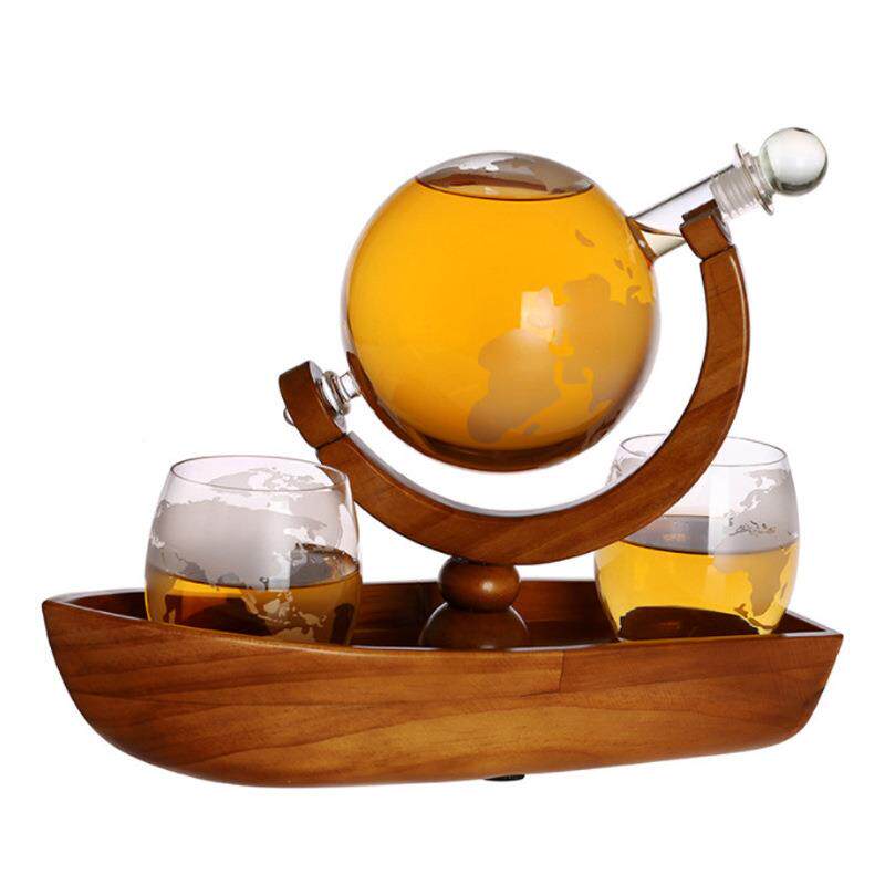异型泡工酒瓶地ZUT仪醒酒酒器创意玻璃瓶帆船造型酒瓶球艺酒瓶