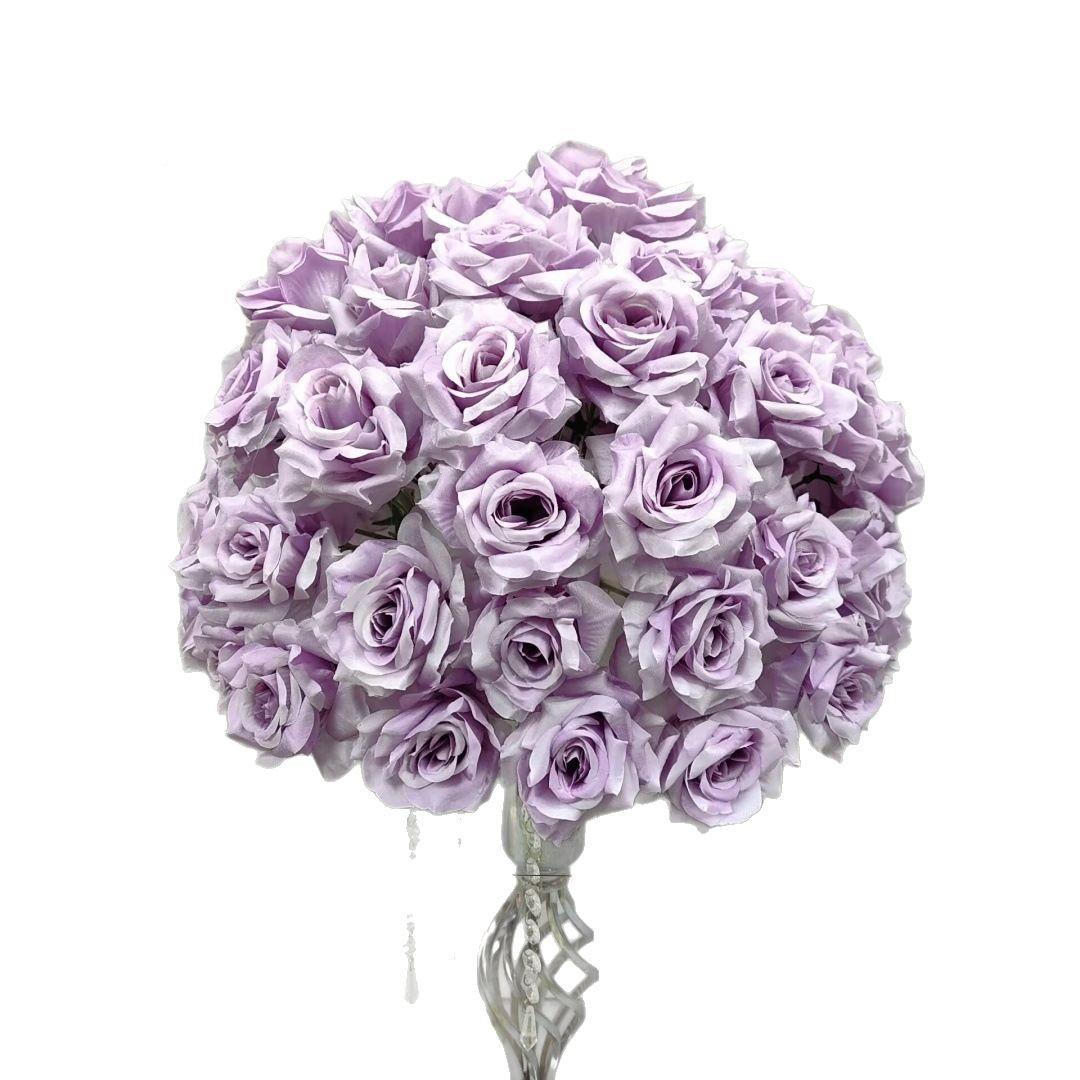 外贸款仿真玫瑰花秀场风婚礼成品绢花路花团装饰舞新CPHYHSXL台球