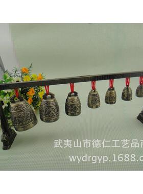 仿古青铜器层圆形QJL面金属家居复单古桌摆件工艺品声发乐器