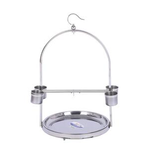 002全国锈钢鹦鹉鸟架挂架鹦不鹉站架惠站笼量大优手提鸟架子