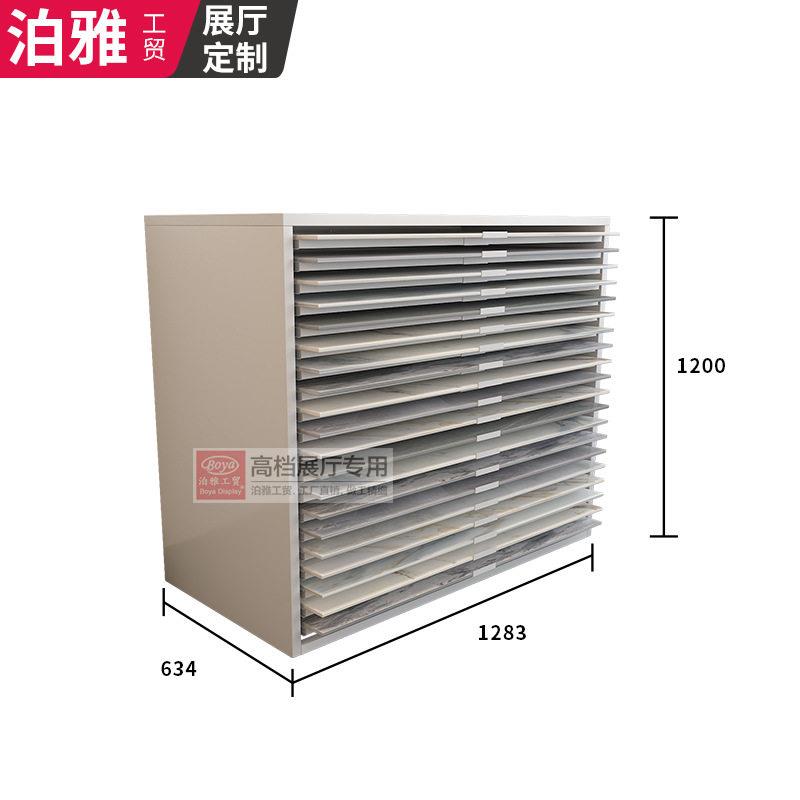 新款瓷砖展示架抽屉式推拉木地板展架抽拉马赛克陶瓷架子多功能