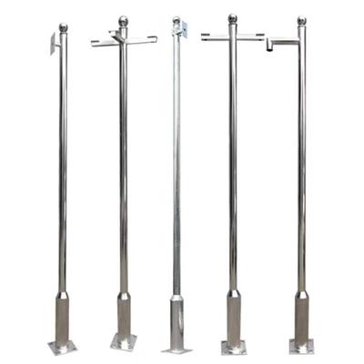 XIO304锈钢户外安防监3控立杆支架米4米6米不室监外控立柱道路监