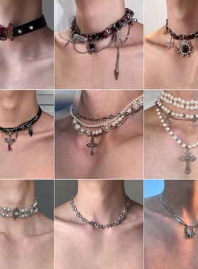 合金锁骨链男女通用项链