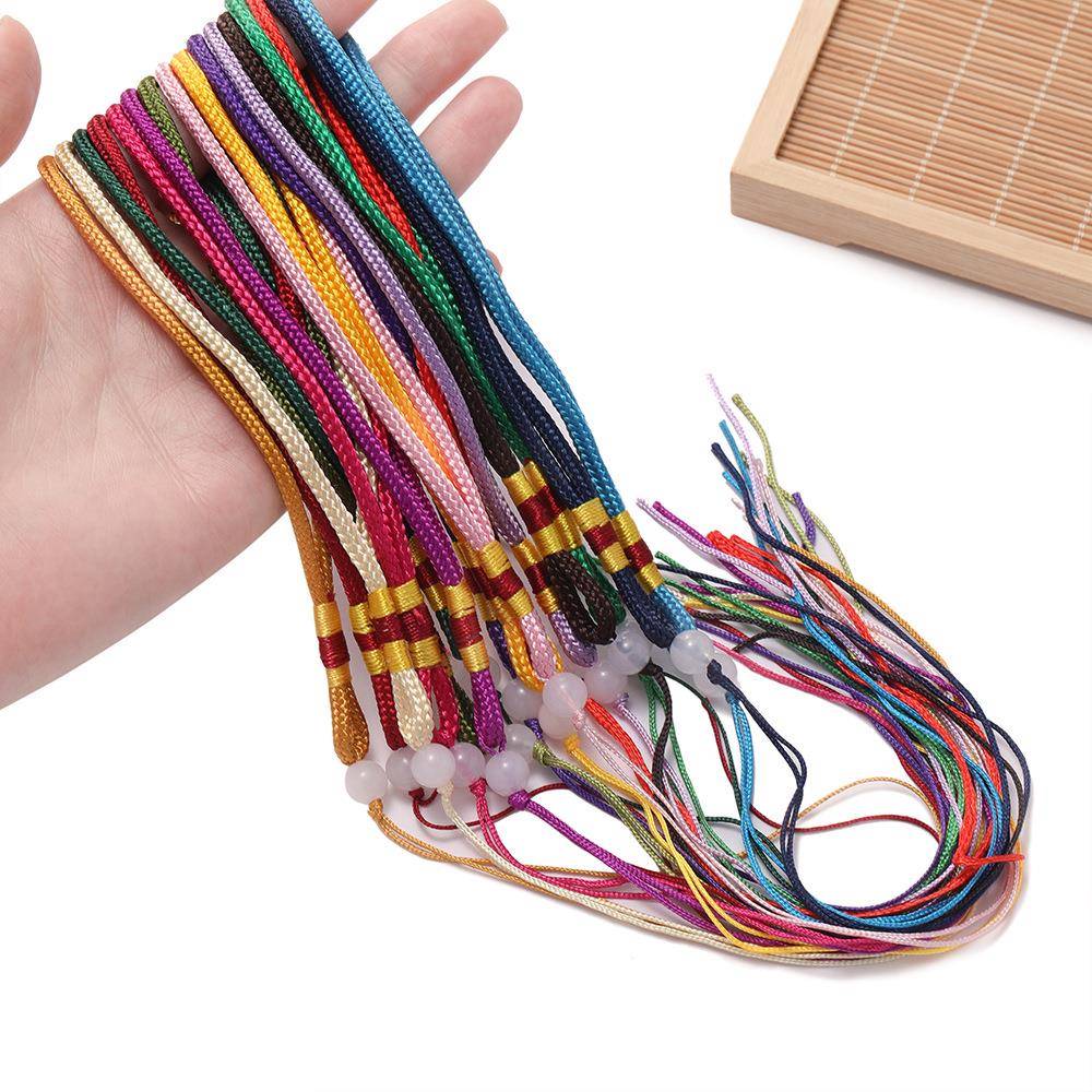 文玩玉器手把绳 吊坠挂绳 香包绳腰挂彩线绳 手工挂绳饰品配件