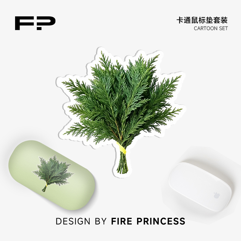 【柏叶承福，好运常驻】