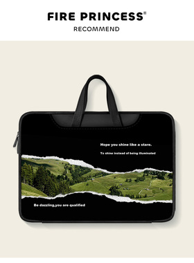 FIREPRINCESS原创手提ins风景笔记本电脑包女适用联想小新air14/macbookpro15.6寸华为matebook13.3寸斜挎