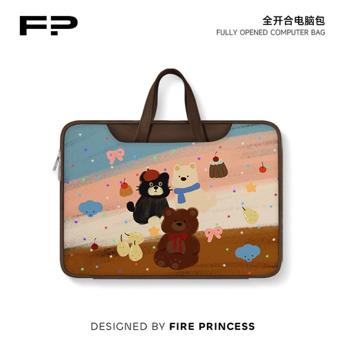 FIREPRINCESS波点风笔记本电脑包