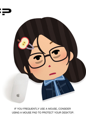 FIREPRINCESS苦命打工人异形鼠标垫女生护腕小号键盘垫电脑滑鼠垫