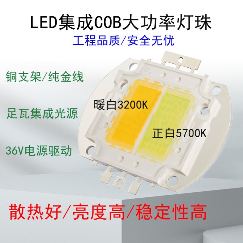 适用帕灯舞台灯面光灯LED光源 集成灯珠 COB100/150/200W/双色/单