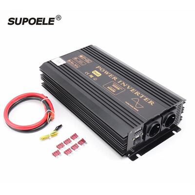 足功率LED太阳能离网纯正弦波逆变器DC12V 24V48V输入1000W 3000W