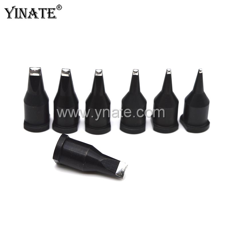 YINATE原装自动焊锡机烙铁头Y-D型烙铁头平口铲形WSP150W发热芯咀