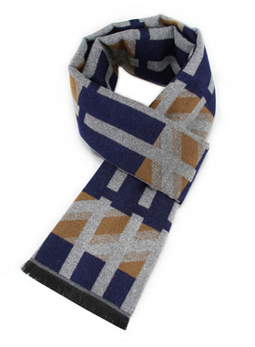 极速RUNMEIFA 2021 Classic Autumn & Winter Warm Plaid Man Sca