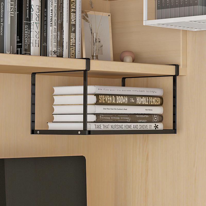 宿舍好物下挂置物架书架隔板分层架子书桌面整理神器收纳挂篮下铺