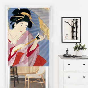 Japanese Door Curtain Dust Proof  Half Curtains Hanging Shor