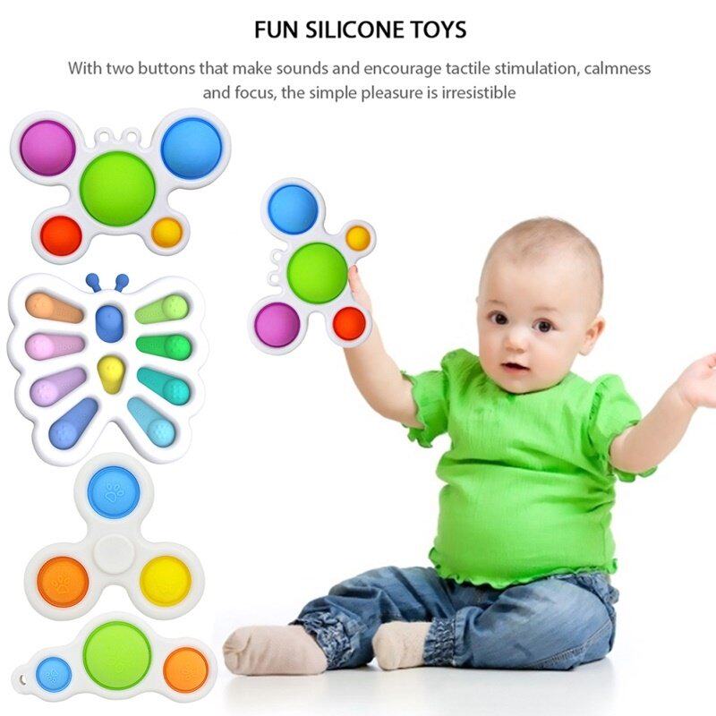 simple dimple keychain Finger bubble music key ring