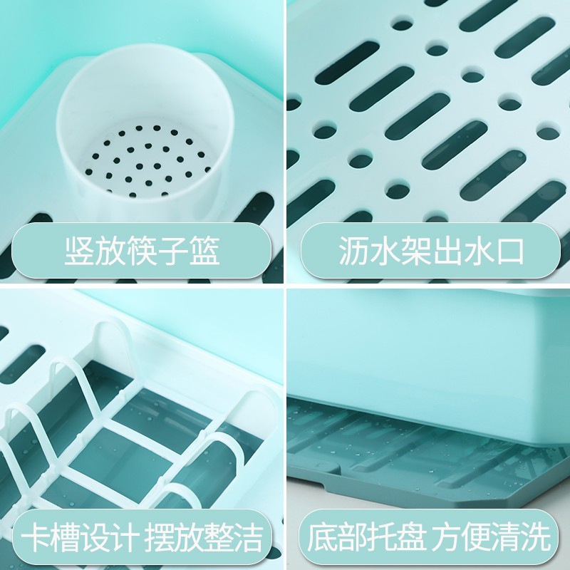 厨房置物架装碗筷收纳盒放碗箱碗碟各种家用神器沥水碗架台面碗柜