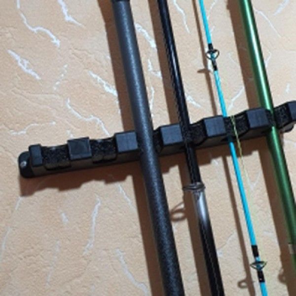 1 Pair Wall Mount Helpful Heat-resistant Useful Fishing Rod