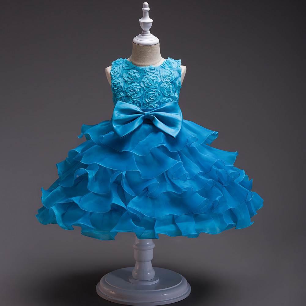 l元特旦儿童演出服礼服裙秀女童小演主持人走模蓬蓬幼儿园表公主