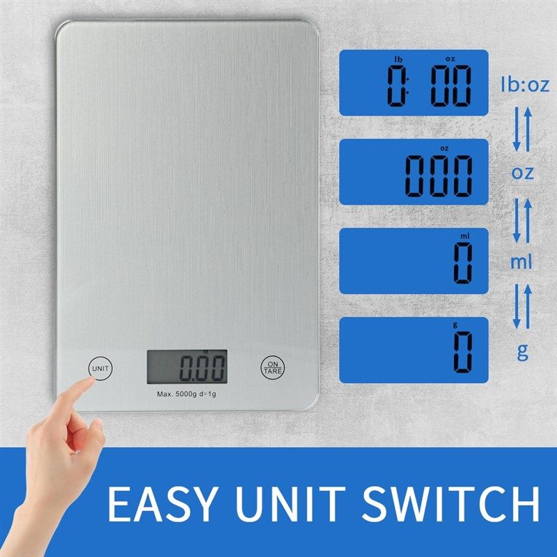 AIRMSEN 11LB/5KG Household Kitchen Scale Electronic Food Sca