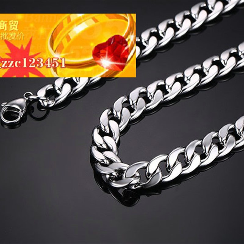 necklace欧美时尚项链男士项链款式饰品定做.不锈钢链