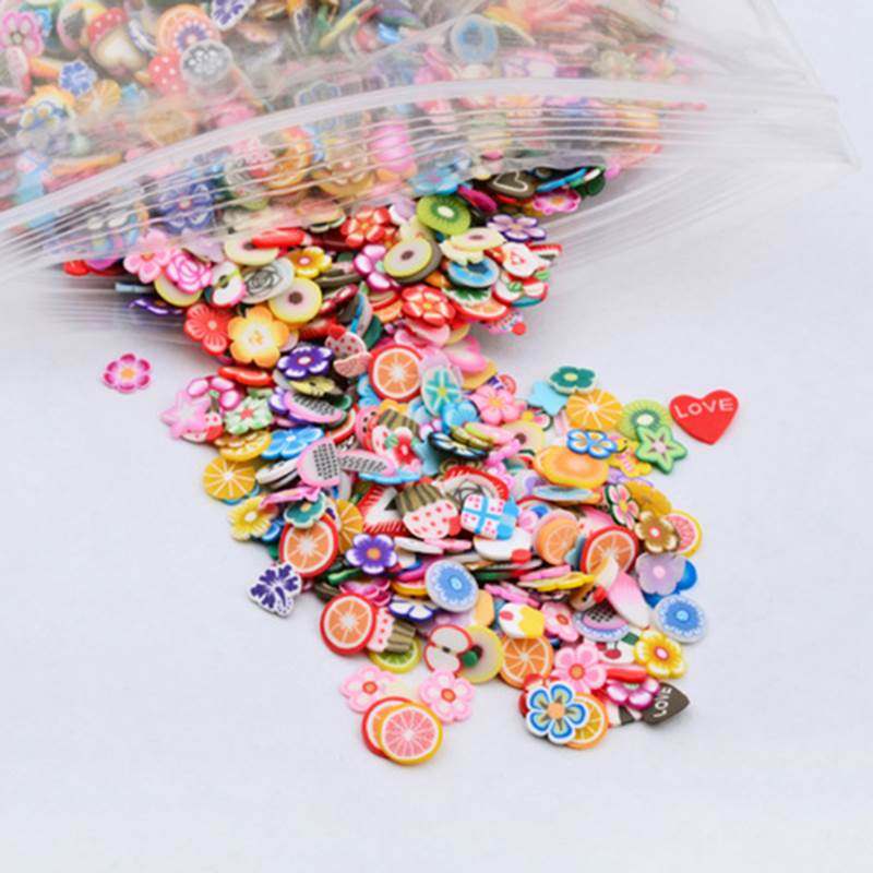 1000pcs Fruit Slices Filler For Nail Art Slime Fruit Additio