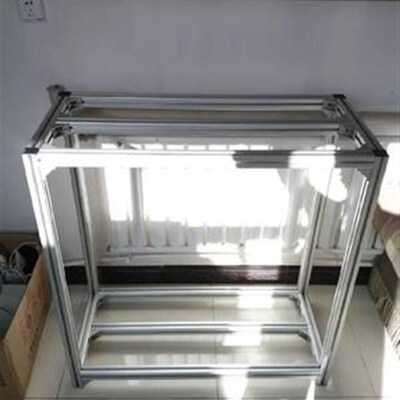 极速框架厨制型材定k柜橱柜厨房挂墙门窗材料4080铝合展柜组合